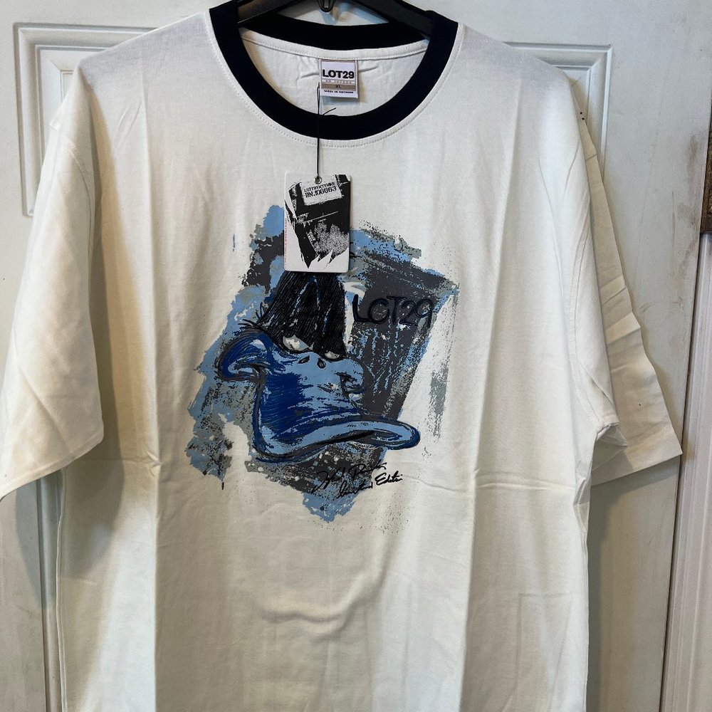 Daffy Duck Lot 29 Vintage Looney Tunes T-shirt - Ringer Tshirt - NEW Hand Tag
